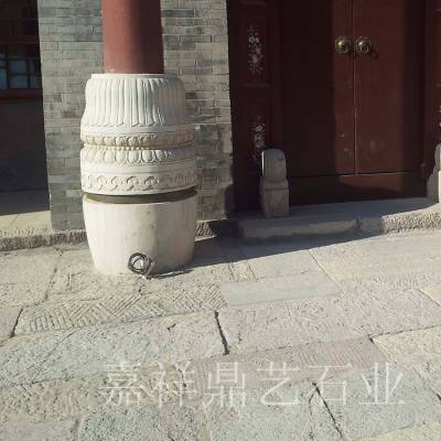 定制寺庙石柱礅 古建筑柱子包边石 柱礅子石材的选择
