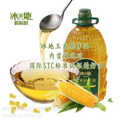 供应冰地玉米胚芽油 4L 健康食品 ***油 精包装