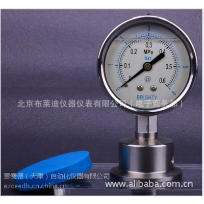 代理北京布莱迪卫生型隔膜压力表PTHN-98.AO.513-F6