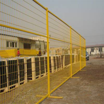 菜市场摊位隔离 黄色防护网 可移动隔离网