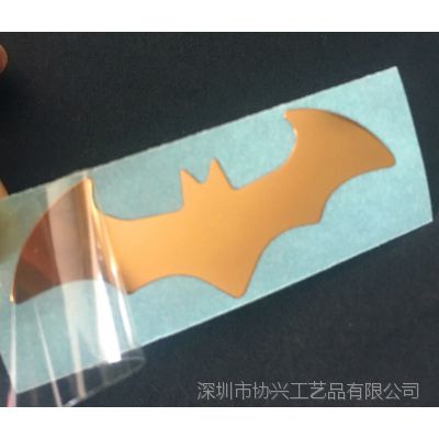 手机壳金属贴 蝙蝠侠金属标志logo 超薄电铸镍标牌