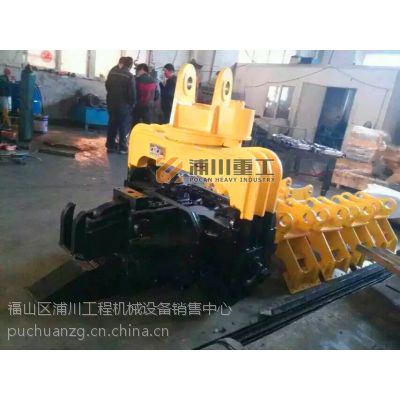山东烟台厂家专用生产挖掘机用液压打桩机打桩锤震动锤光伏桩专用