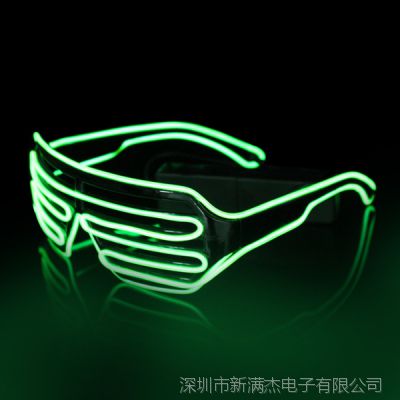 派对庆典圣诞用品新年用品 EL发光眼镜  led闪光眼镜