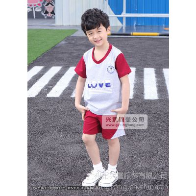 供应幼儿园校服园服夏季新品 兴童园服运动服套装定做xt162212#