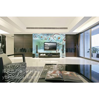英仑壁画 （E50003）供应防污防潮花卉型壁画 电视沙发 客厅卧室背景墙无纺布