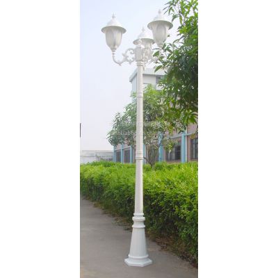 cvma欧式庭院三头路灯1064e3d别墅道路庭院花园