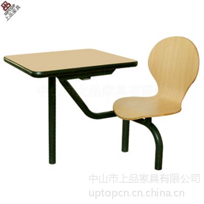 重庆麦当劳餐桌椅哪里好？上品家具有十二年的生产经验为您推荐欧式板式连体餐桌椅 SP-LT311