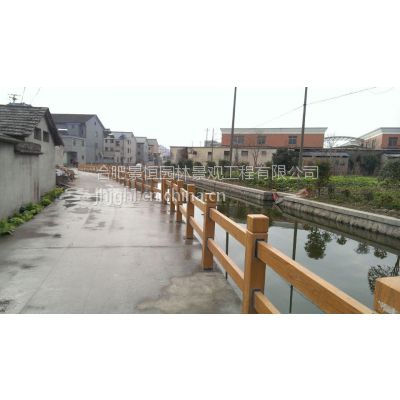仿木D-F护栏栏杆 仿石护栏栏杆 河道护栏 水泥护栏 亲水平台栏杆