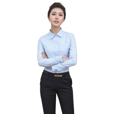 青岛女式工作服|李沧区工作服加工定制|城阳免烫衬衣定制