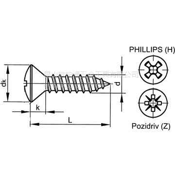 ͷʮ/Թ Tapping screws