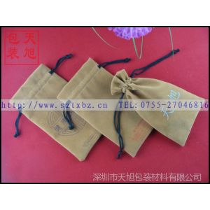 深圳厂家供应拉绳束口化妆品袋 化妆品绒布袋 促销包装化妆包