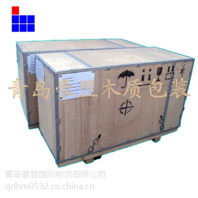 黄岛围板箱厂家木制包装箱直销定制尺寸规格免熏蒸胶合板低价围板箱