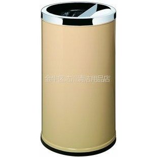 供应港式垃圾桶 南方大堂烟灰桶 果皮箱 GPX-110A 杏色垃圾桶