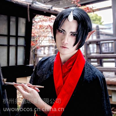 供应 Uwowo 鬼灯的冷彻鬼灯cosplay 预售日式浴衣cos服鬼灯cos 价格 厂家 中国供应商