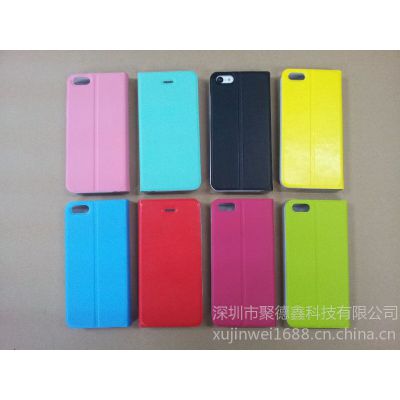 供应苹果iphone5C 电压果色皮套系列，优质PU PC 手机皮套