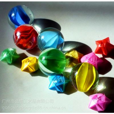 专业生产各种颜色25mm、16mm三花玻璃球、玻璃弹珠、玻璃珠、弹珠