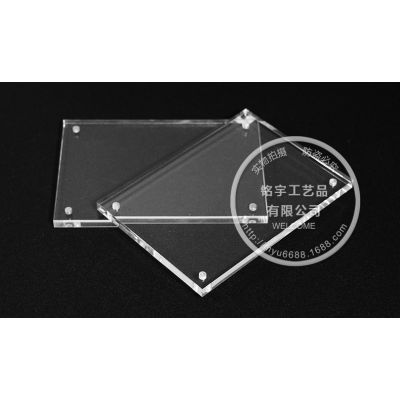 加工定制6寸亚克力相框，创意简约强磁性透明有机玻璃相框批发