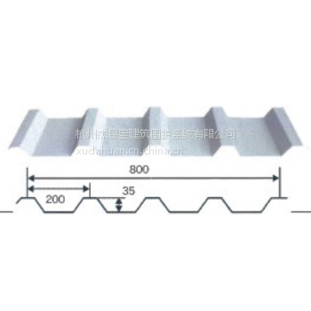 0.4mm厚度彩钢墙面板YX35-200-800，厂家直供莱芜