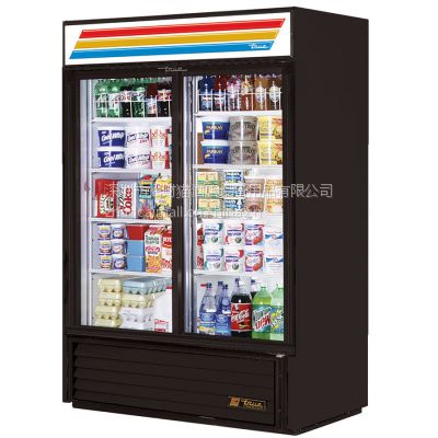 供应真确 TRUE GDM-47豪华型双挡门饮料陈列冷藏柜