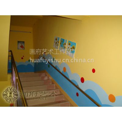 独特幼儿园装修，上饶幼儿园墙绘，壁画设计与施工