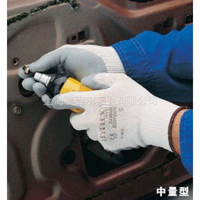 供应ANSELL11-800掌部涂发泡丁腈手套11800白色尼龙衬里丁腈手套