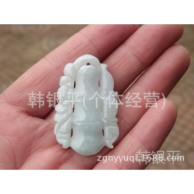 玉器批发供应天然翡翠A货节节高挂件吊坠 AS12