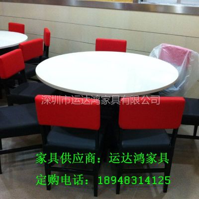 供应宝安区家具厂家 直供大理石快餐桌 中档餐桌 茶餐厅家具餐桌椅