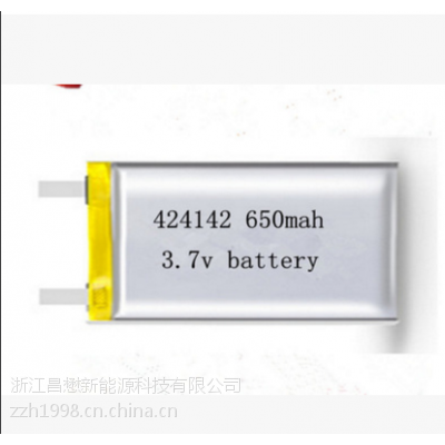 厂家直销充电电池 424142 3.7v 650mah 聚合物锂电池