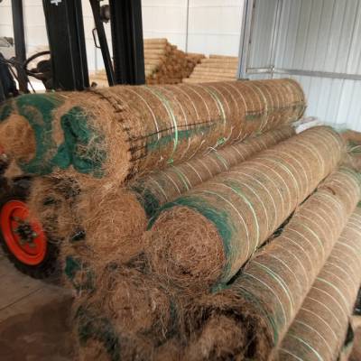 供应生态修复护坡绿化聚酯长丝生态袋 生态植被毯,也称为椰丝毯、植生毯、麻椰固土毯