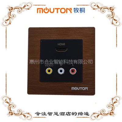 mouton 弱电开关六类线 HDMI VGA面板