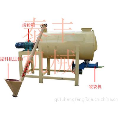 企业用双螺带混合机 干粉砂浆卧式搅拌机 济宁自动上料混合机加高