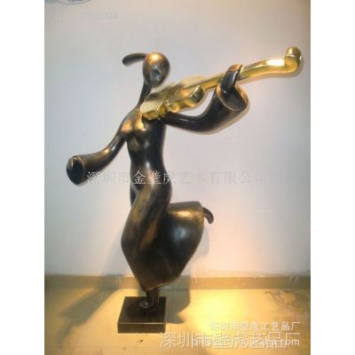 供应琵琶女树脂雕塑艺术品 古典树脂工艺品 酒店软装配饰 深圳雕塑厂