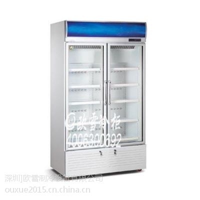 供应天津蓝色边框的两门立式冷藏柜价格多少