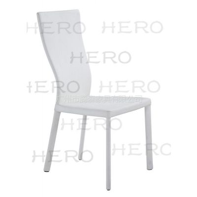 供应腾森家具金属全包软皮PU餐椅3046