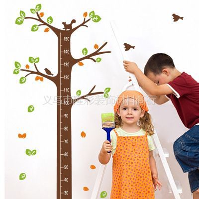 供应梦想树量身高第三代可移除儿童房幼儿园装饰背景墙身高尺贴纸贴画