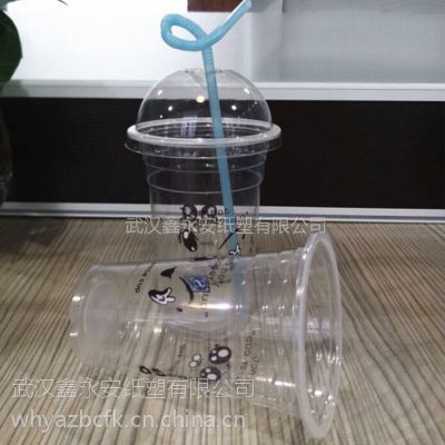 湖北厂家直销480ML一次性塑料杯 果冻塑料杯 PP塑料杯