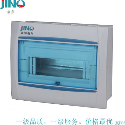 厂家直销金强小型家用照明配电箱家用强电箱空气开关漏保集线箱低压电器空开箱JQP03-4回路