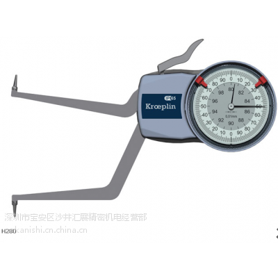 德国KROEPLIN进口表盘式内卡规H280范围80-100mm