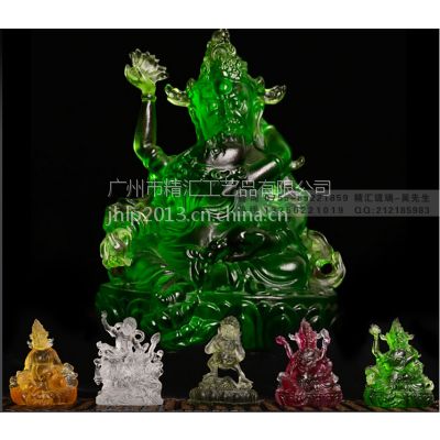 琉璃佛像工厂，古法琉璃工艺品，深圳琉璃佛像，琉璃五路财神，琉璃佛像工艺品，广州琉璃礼品摆件，北京琉璃