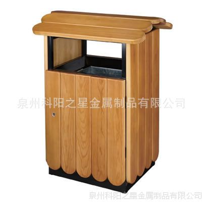 泉州科阳之星供应钢木垃圾桶 单筒式垃圾桶  质量保障  厂家批发