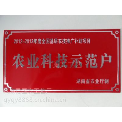 黑龙江省哪里有生产高光门牌冲压门牌温州市国昀工艺门牌生产加工厂家