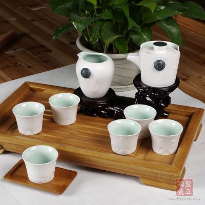 供应厂家直销 ***礼品茶具 玉雪玲珑精品定窑茶具套装 德化茶具批发