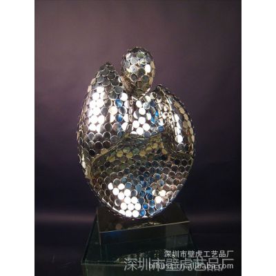 酒店***不锈钢人体雕塑摆件 抽象人物金属工艺品 电镀金属工艺品 不锈钢金属工艺品