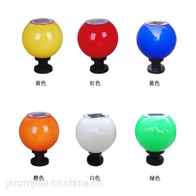 供应太阳能灯具产品 家用户外柱头围墙灯 LED庭院花园照明景观门柱灯