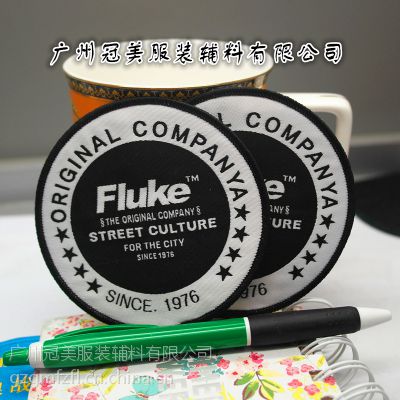 秋季运动亲子装织章专卖 姐妹装领标衣服标签织唛厂定制