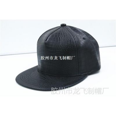 red leather snapback hat/black hat and cap/black and white h
