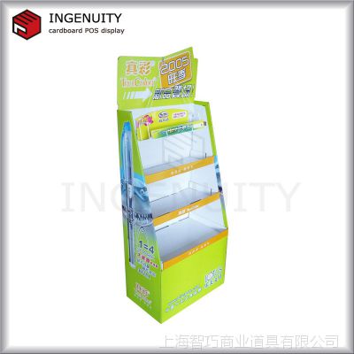 【智巧定制】 纸展示架 纸货架 超市产品促销纸堆头展示架