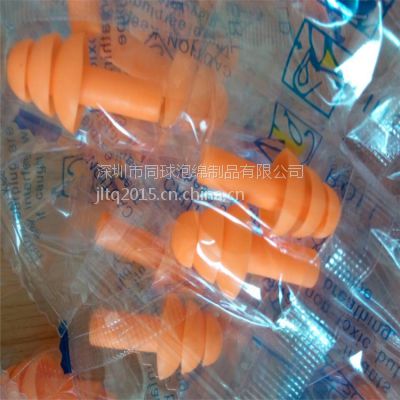 同球防噪音耳塞圣诞树型带线耳塞 opp袋装午休游泳睡眠旅行防噪