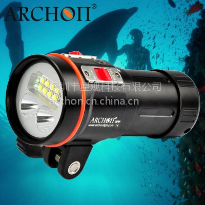 ARCHON奥瞳D37VP专业潜水摄影补光灯 LED 远射 防水 摄像 video 手电筒 5200