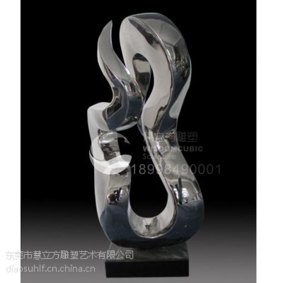 广州抽像酒店不锈钢雕塑摆件 工艺摆件